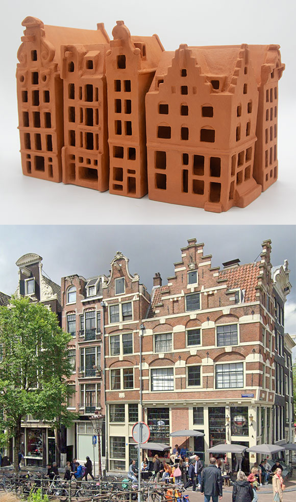 vijf grachtenpanden